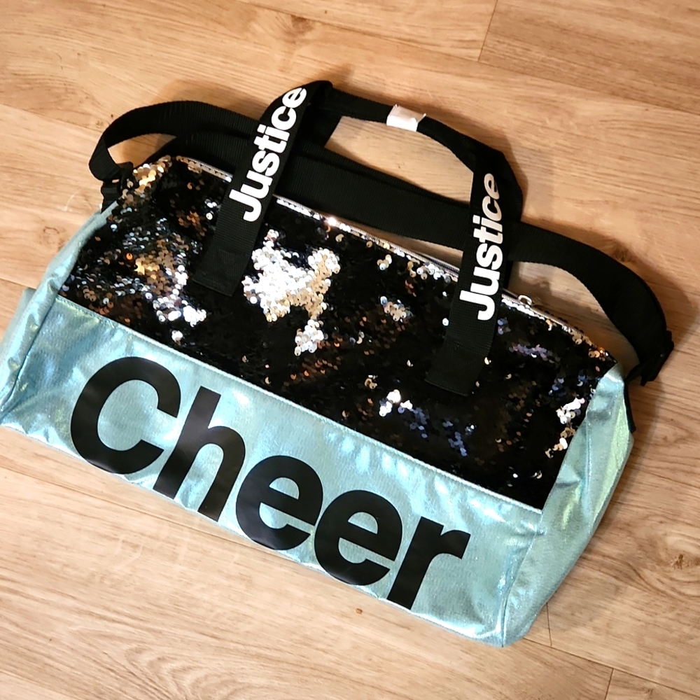 NWT! Justice Sequined "Cheer" Bag